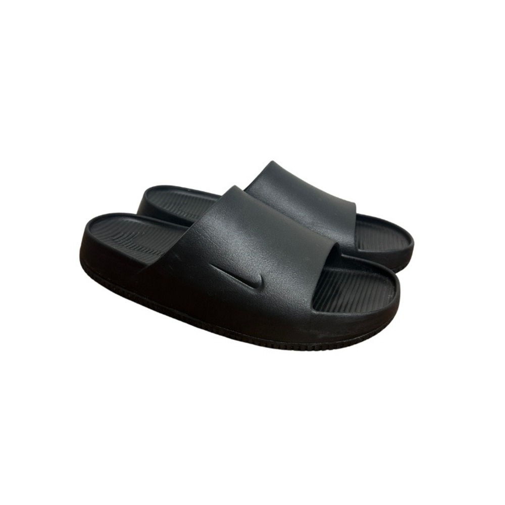 Nike Calm Slides Black Anthracite Mens 13 Womens 14 FD4116-001